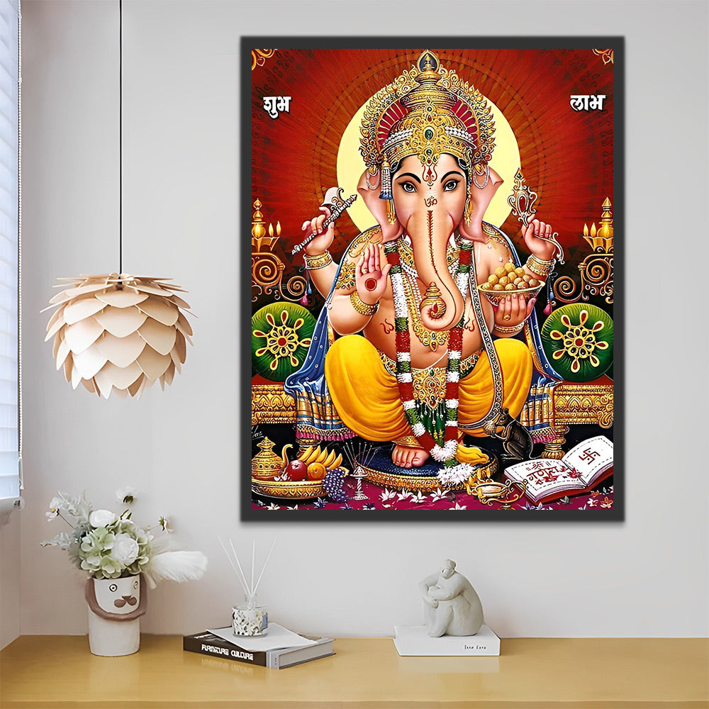 Ganesha Hinduismus Malen nach Zahlen