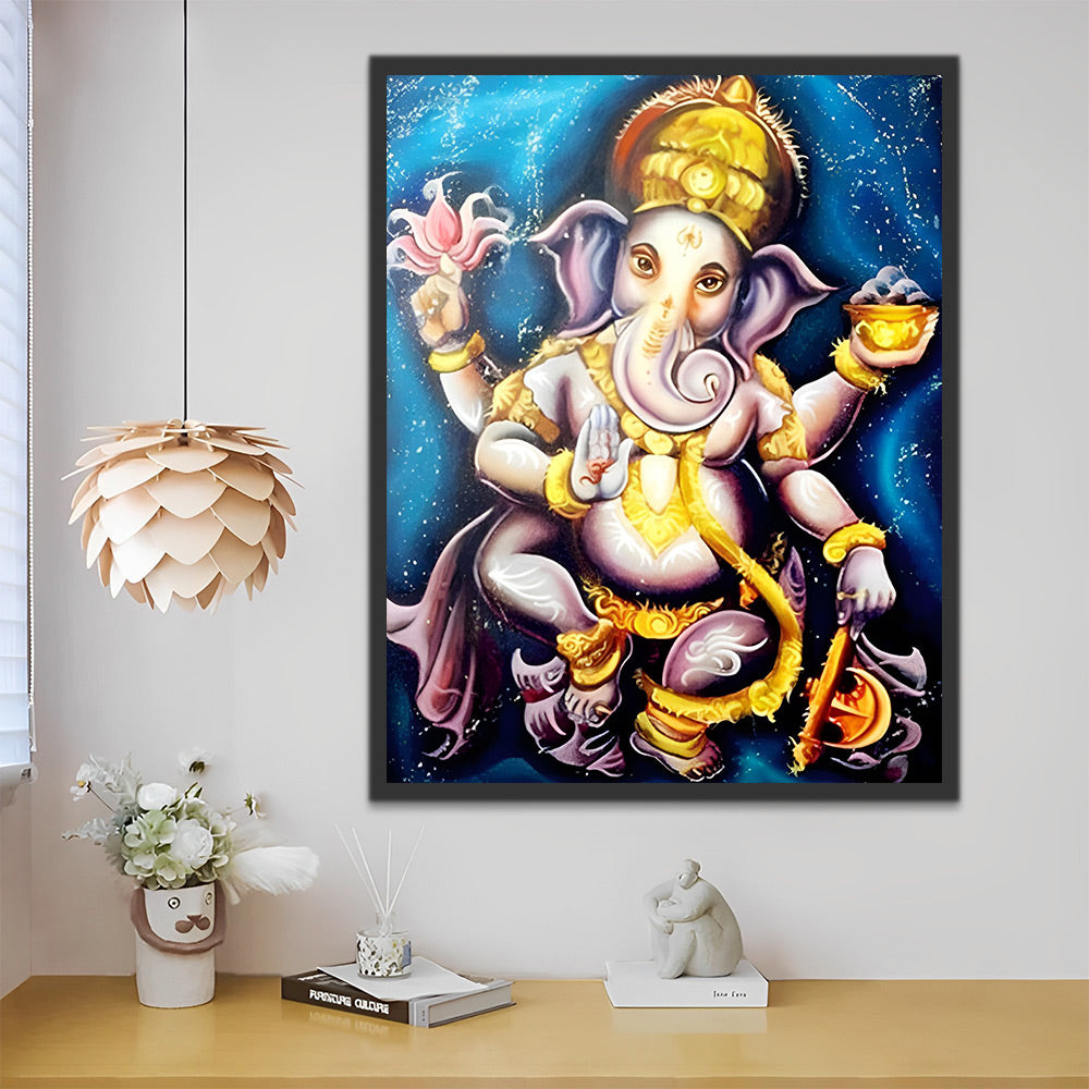 Ganesha Hinduismus Malen nach Zahlen