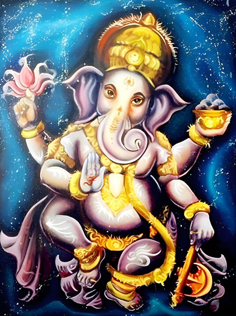 Ganesha Hinduismus Malen nach Zahlen