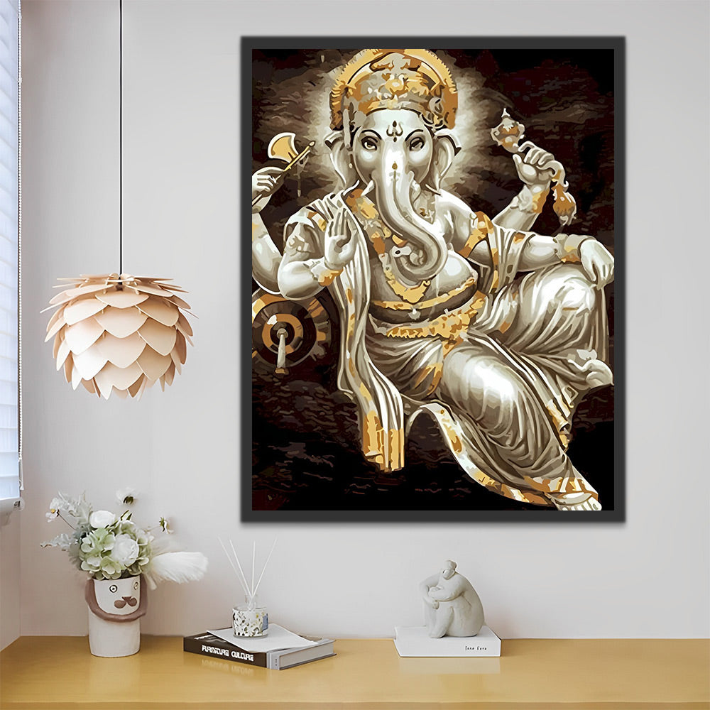 Ganesha Hinduismus Malen nach Zahlen