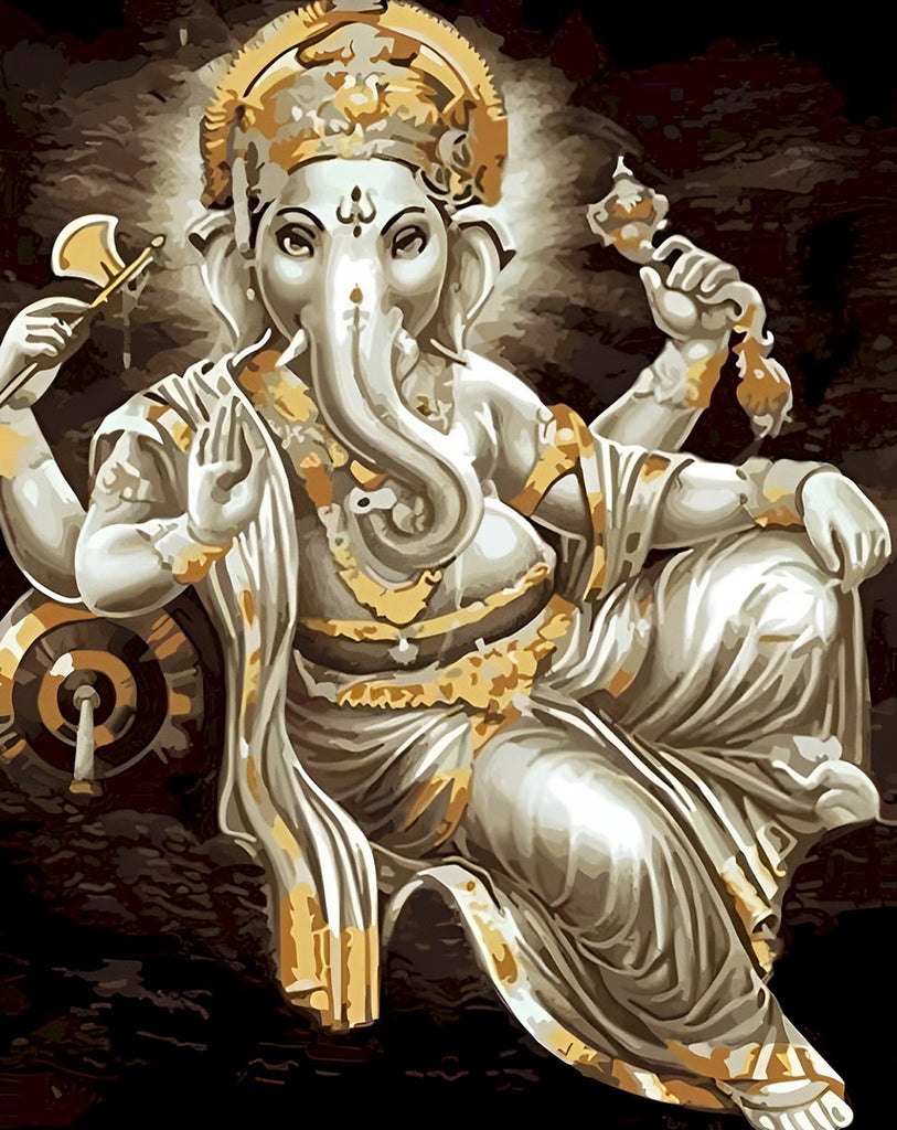 Ganesha Hinduismus Malen nach Zahlen