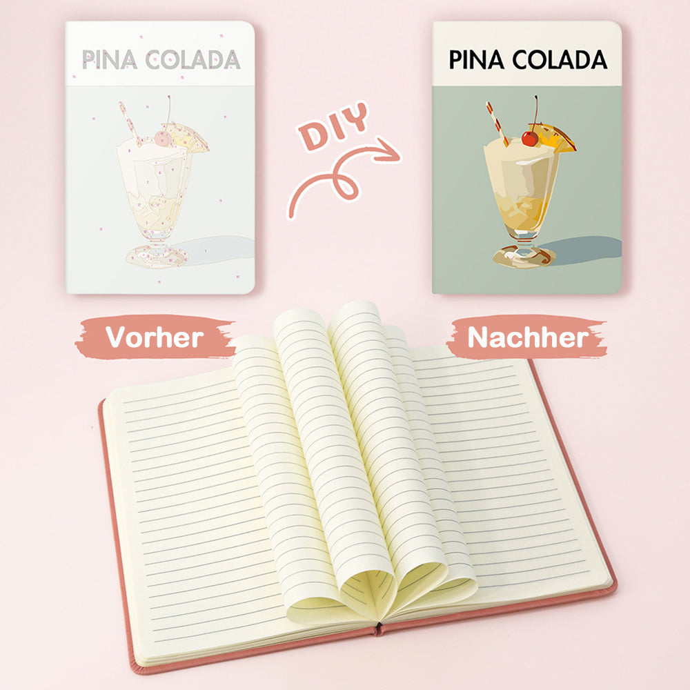 Geeister Früchte-Rum Notizbuch Malen nach Zahlen