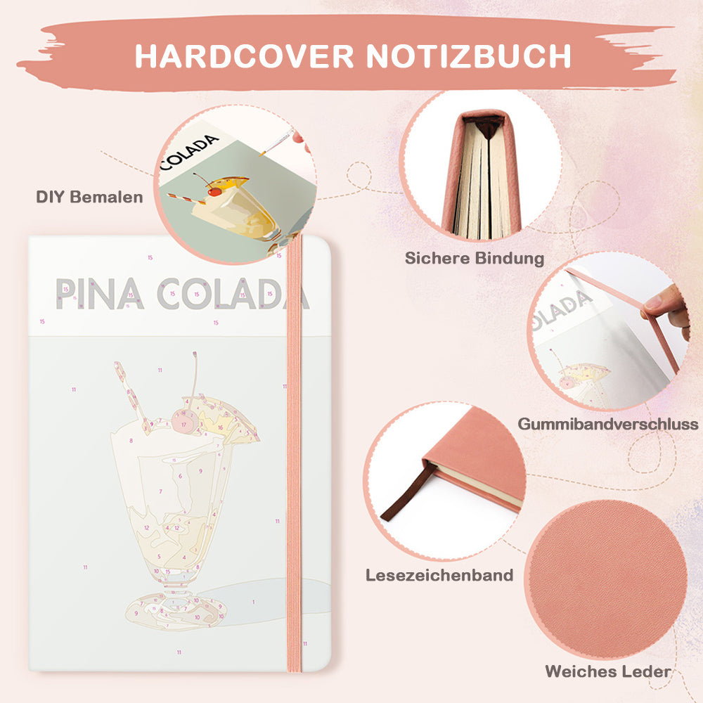 Geeister Früchte-Rum Notizbuch Malen nach Zahlen