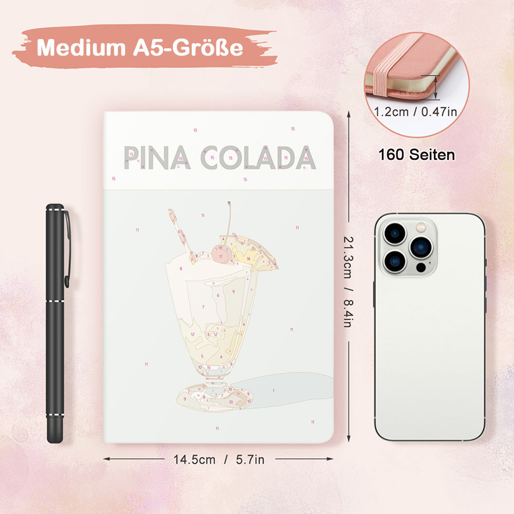 Geeister Früchte-Rum Notizbuch Malen nach Zahlen