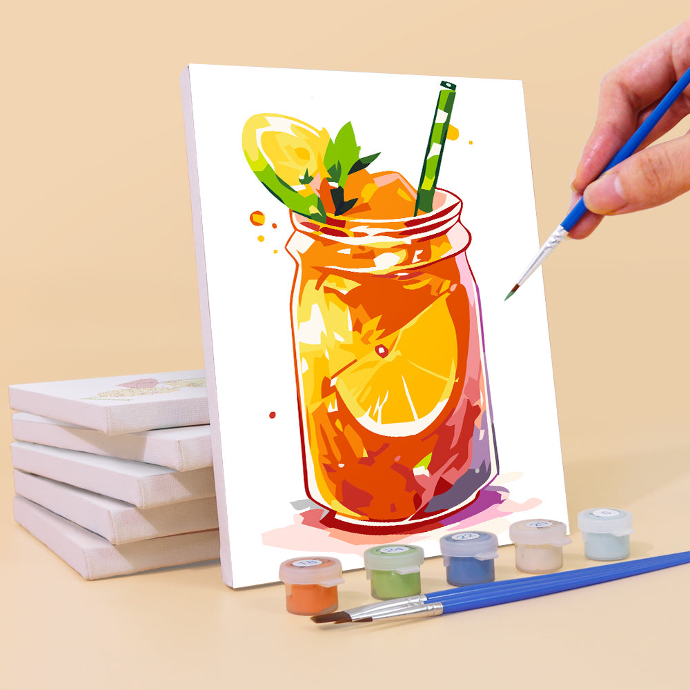 Gekühlter Dosensaft 6 Stück Mini Malen nach Zahlen