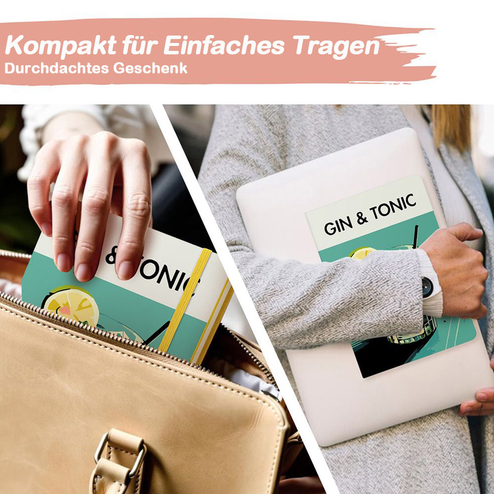 Gin Tonic Notizbuch Malen nach Zahlen
