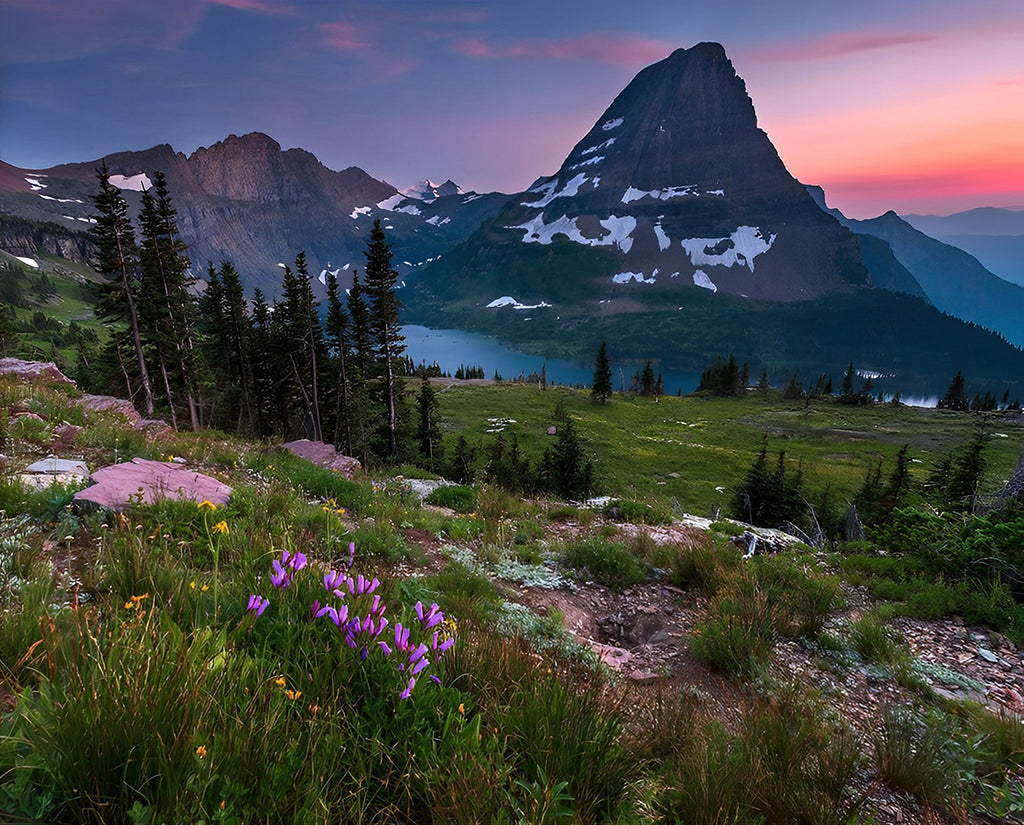 Glacier-Nationalpark Malen nach Zahlen