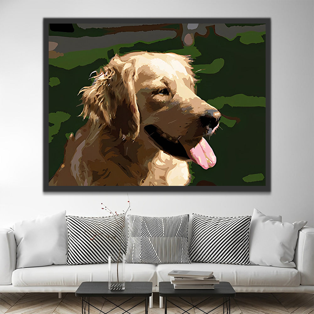 Golden Retriever Malen nach Zahlen