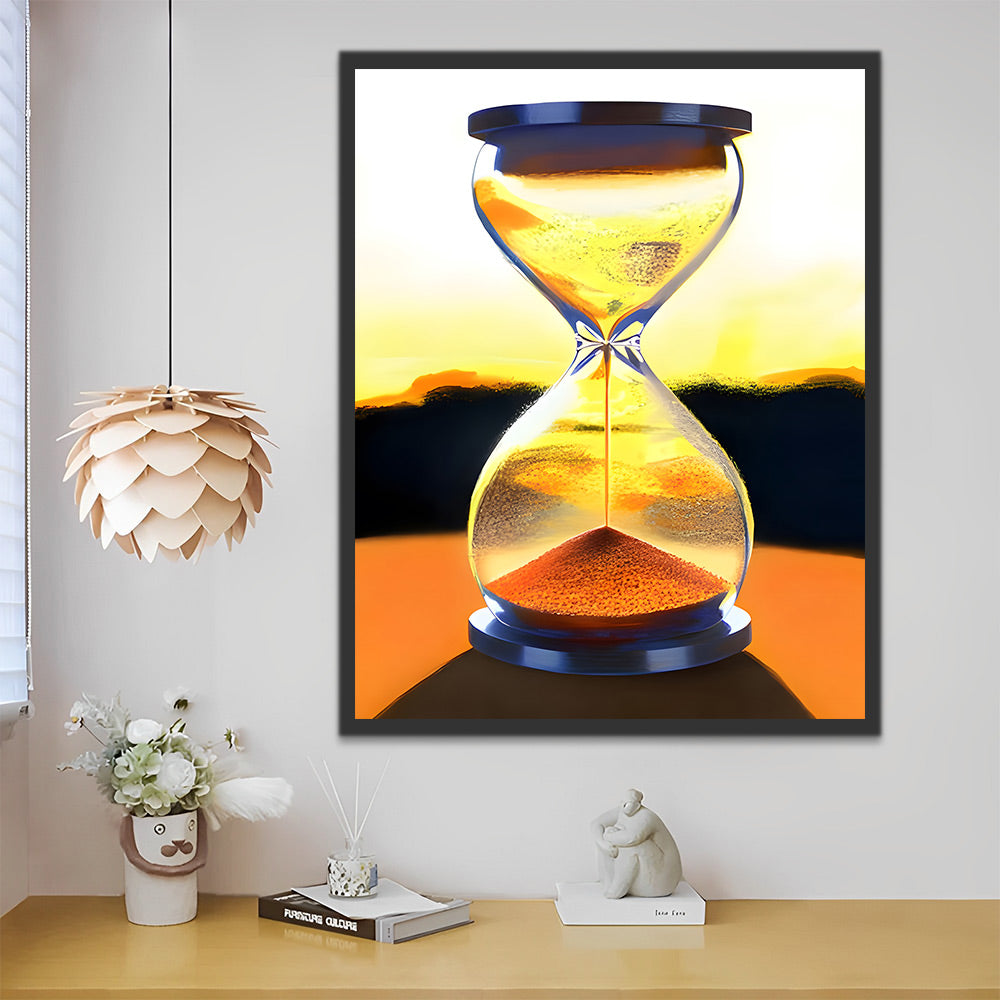 Goldene Sanduhr Malen nach Zahlen