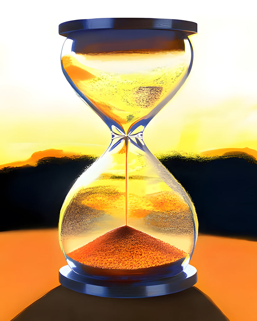 Goldene Sanduhr Malen nach Zahlen