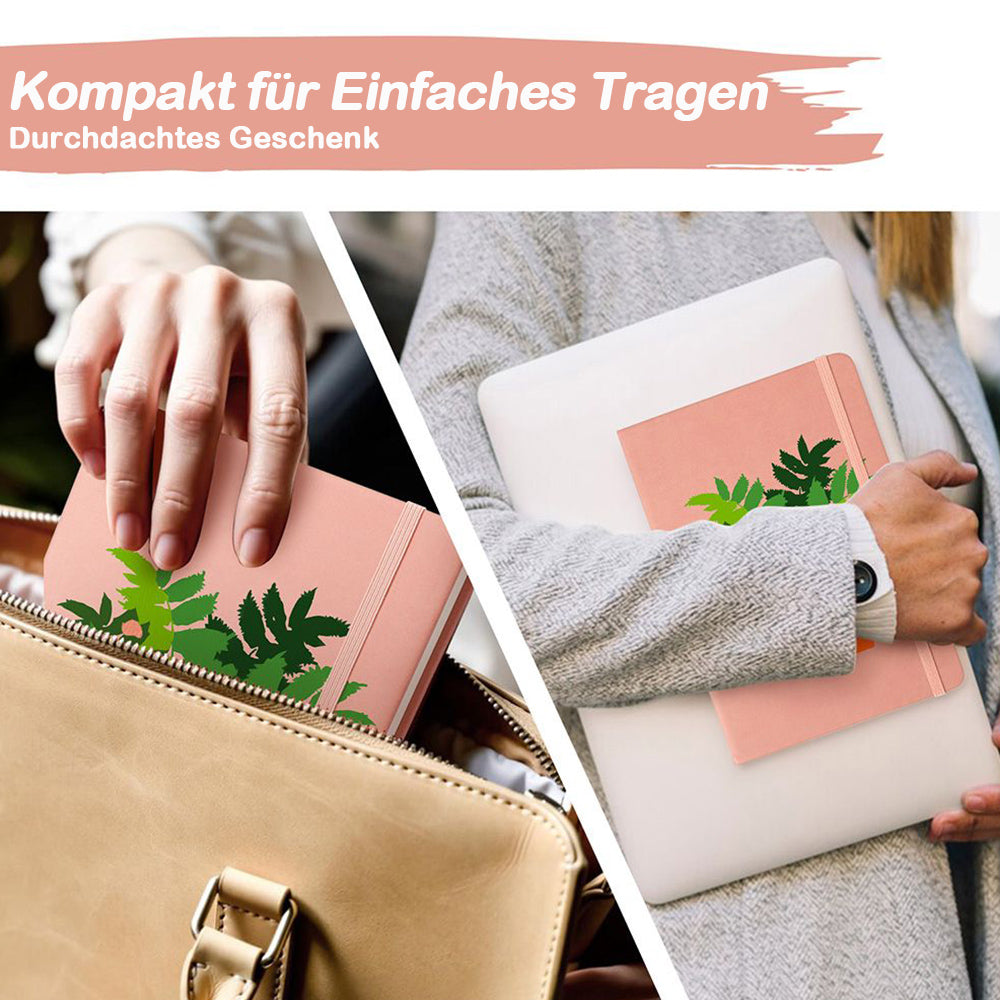 Grüne Topfpflanzen Notizbuch Malen nach Zahlen