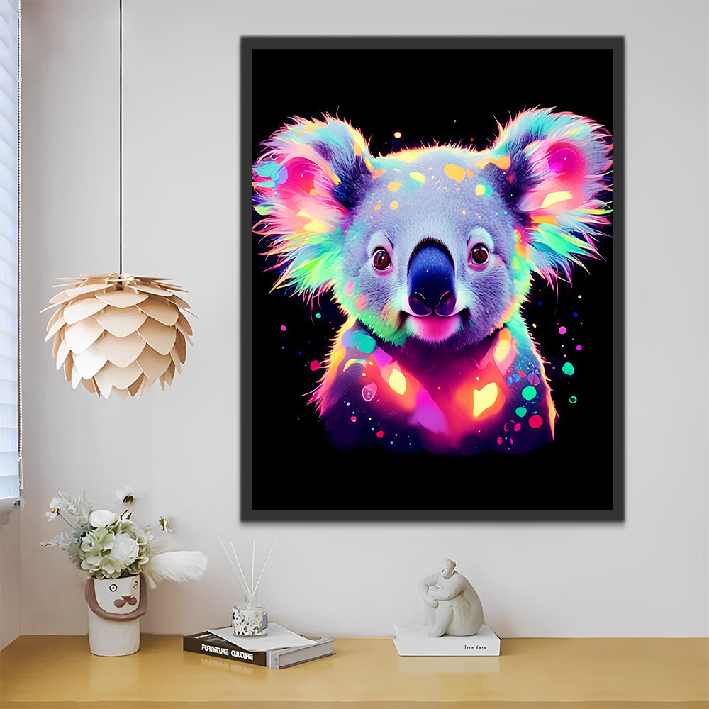 Koala Pop Art Malen nach Zahlen