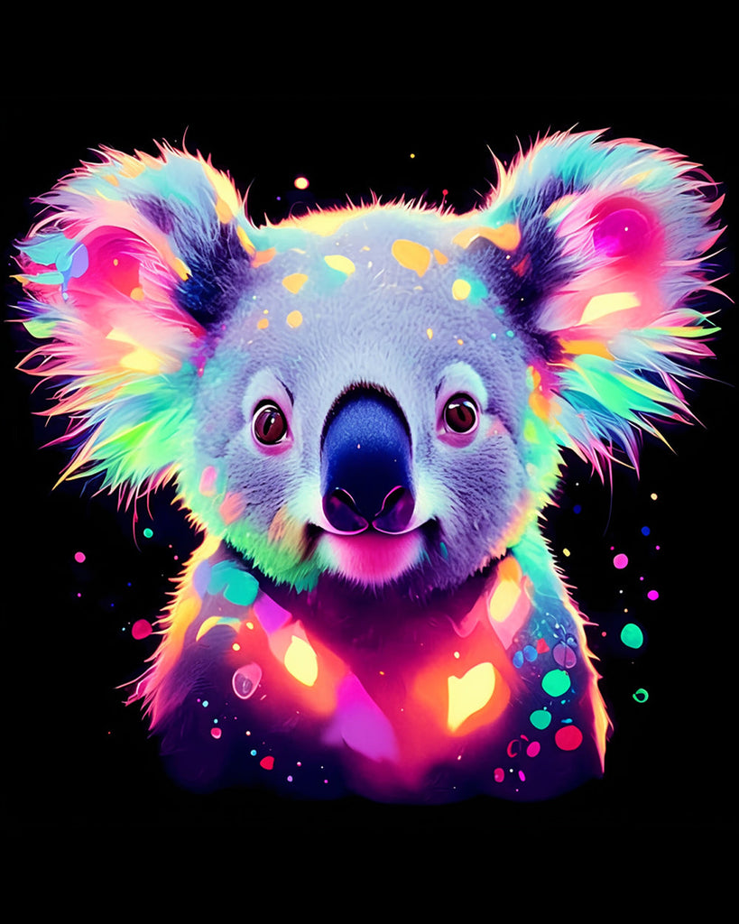 Koala Pop Art Malen nach Zahlen