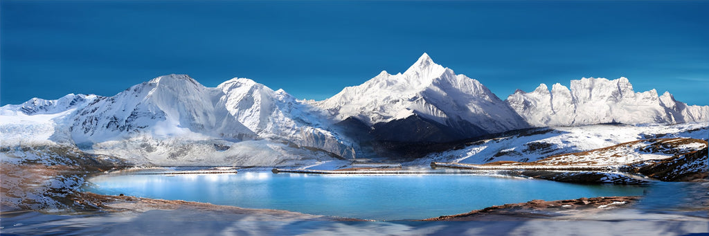 Kula Kangri im Tibet Malen nach Zahlen