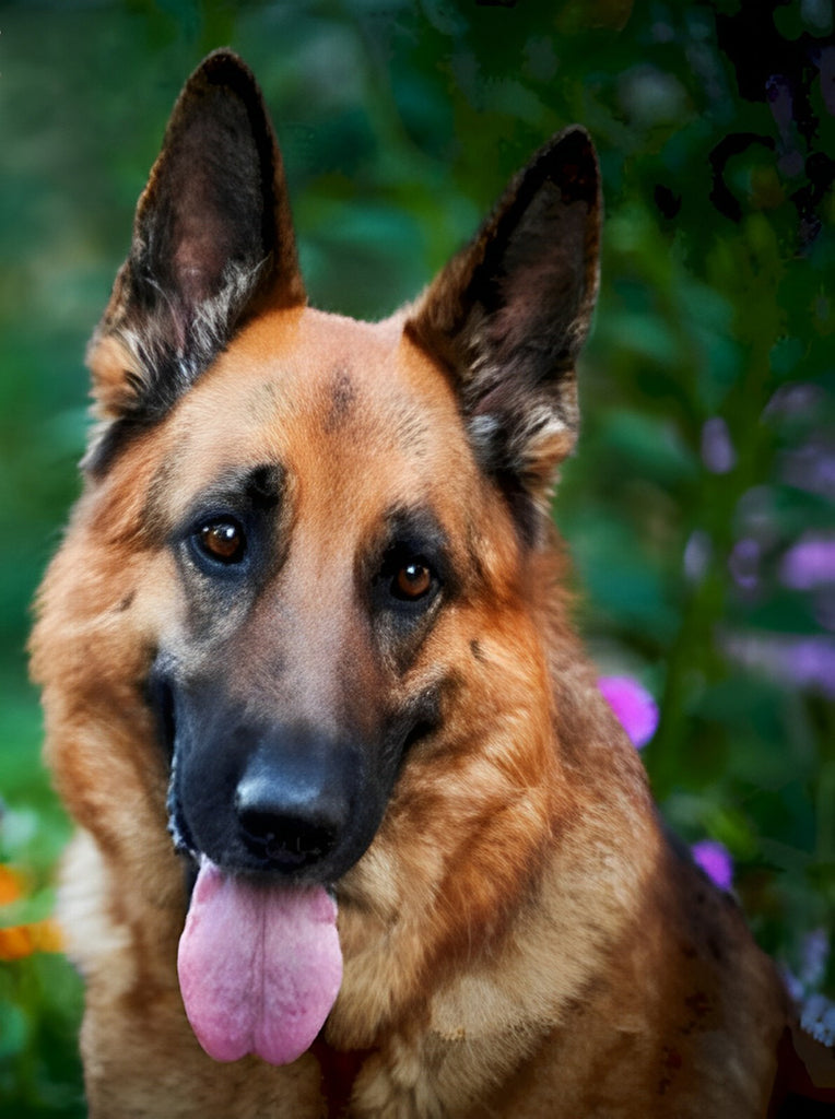 Langhaariger Schäferhund Malen nach Zahlen