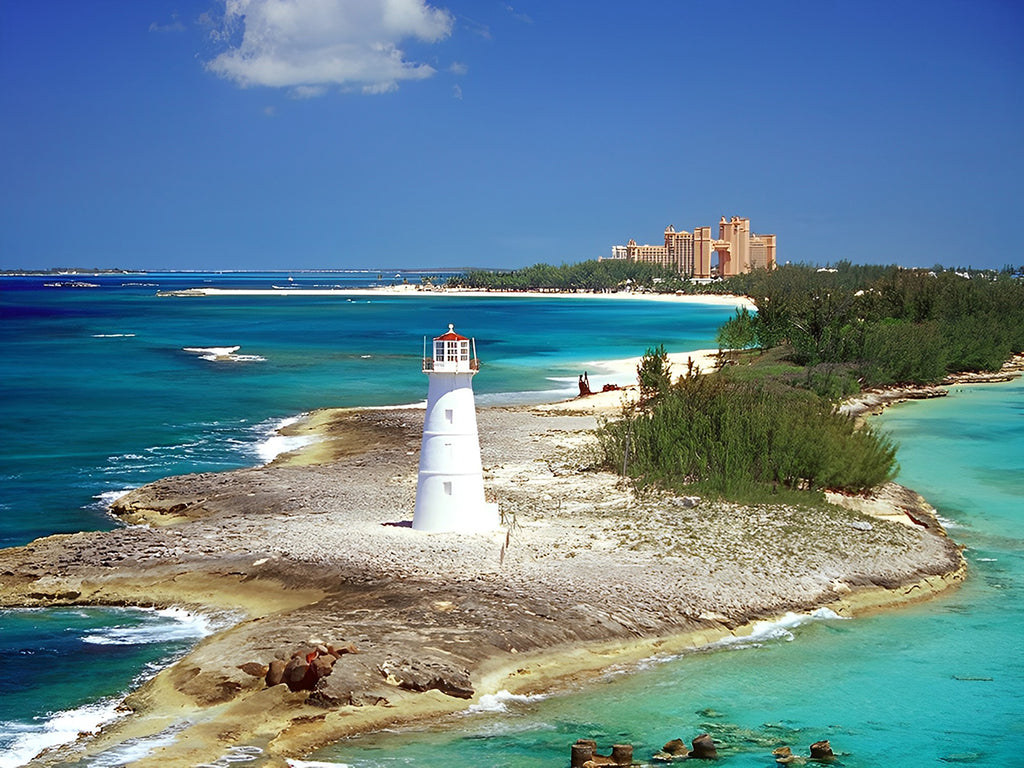 Leuchtturm in Nassau Malen nach Zahlen