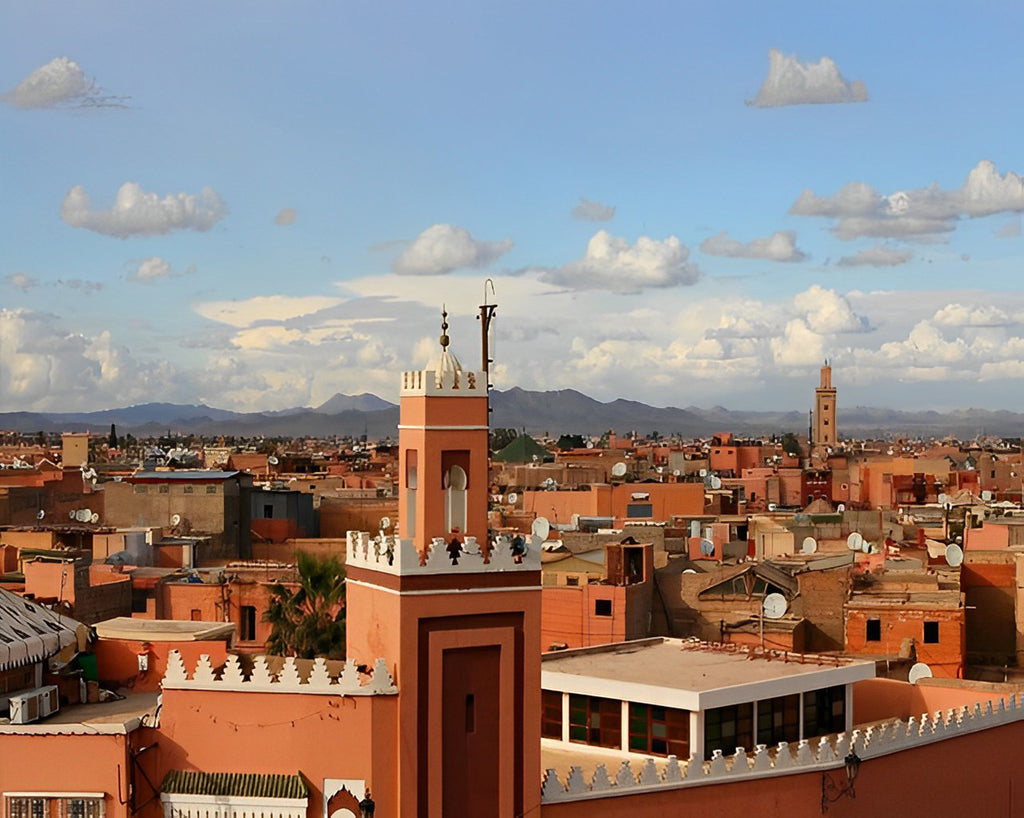 Marrakesch in Marokko Malen nach Zahlen