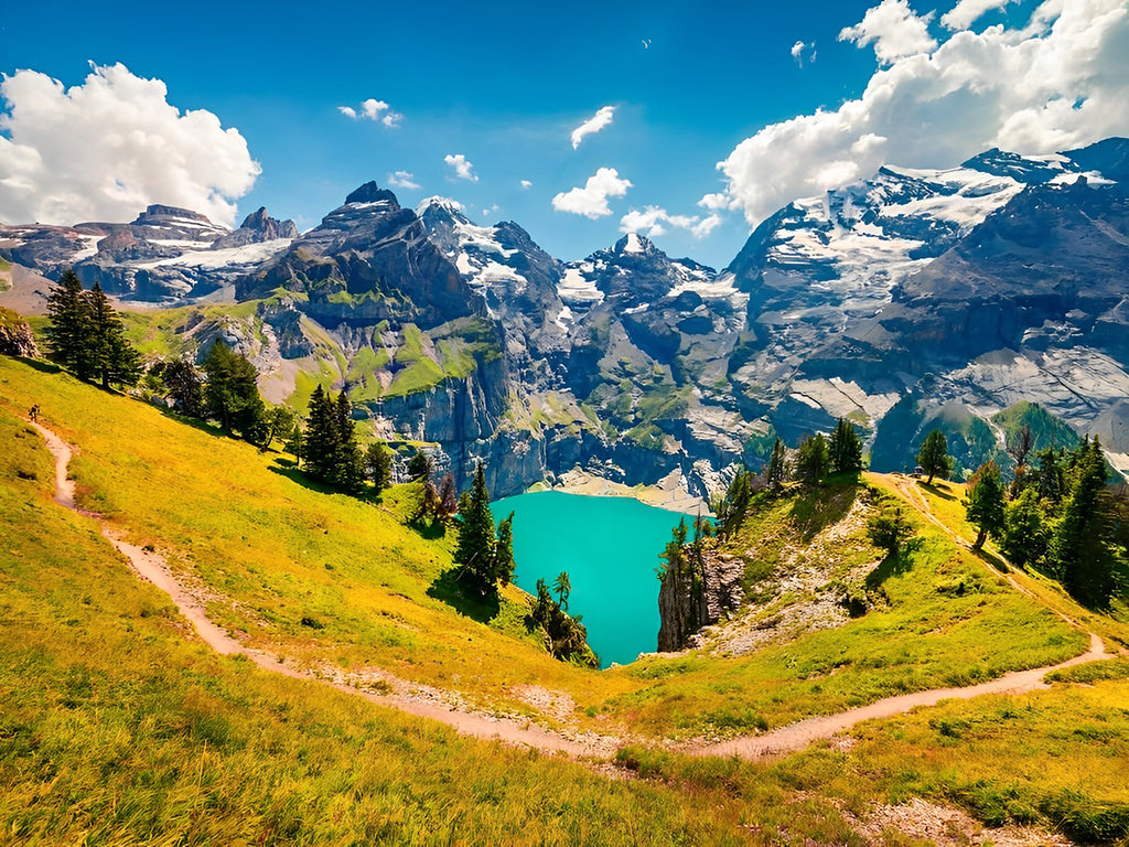 Oeschinensee Malen nach Zahlen