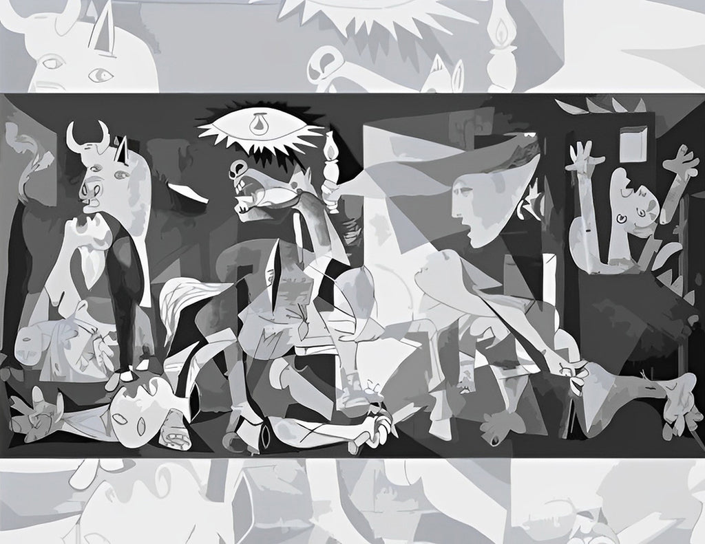 Picasso, Guernica Malen nach Zahlen