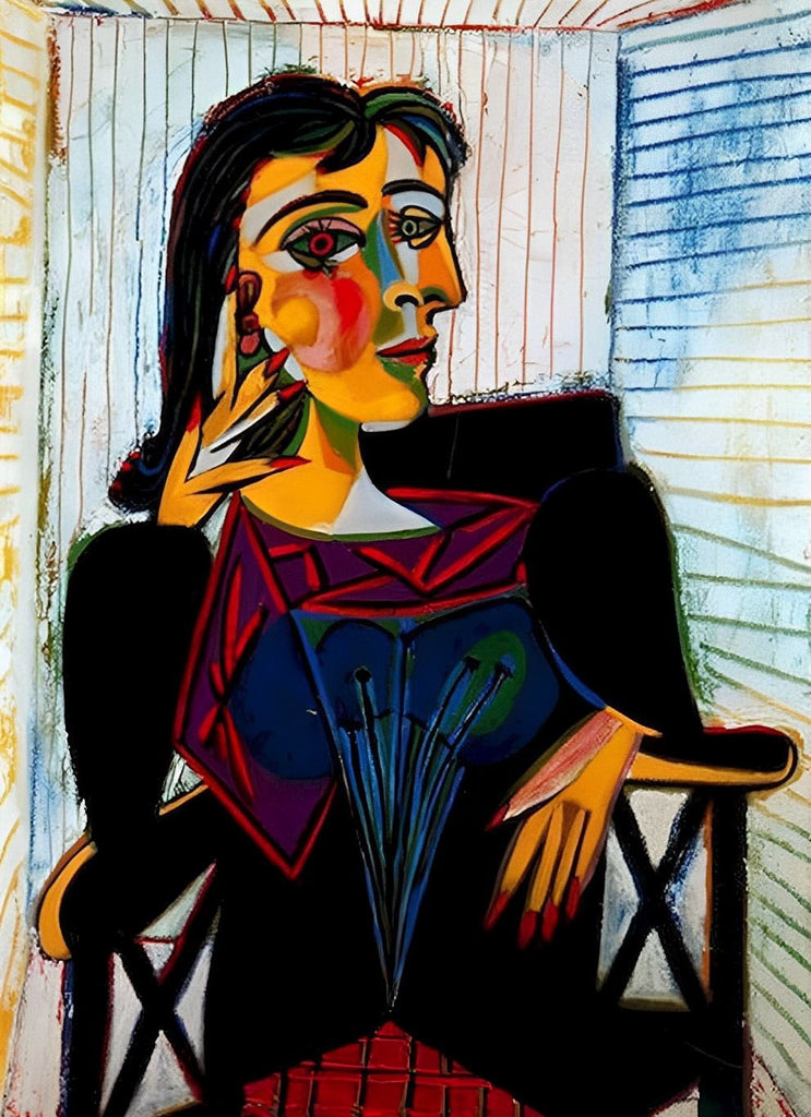 Picasso, Porträt der Dora Maar Malen nach Zahlen