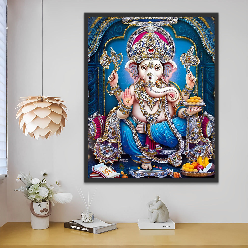 Prächtige Ganesha-Statue Malen nach Zahlen