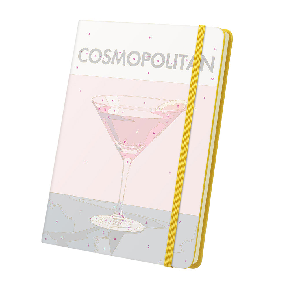 Roter Cocktail Notizbuch Malen nach Zahlen