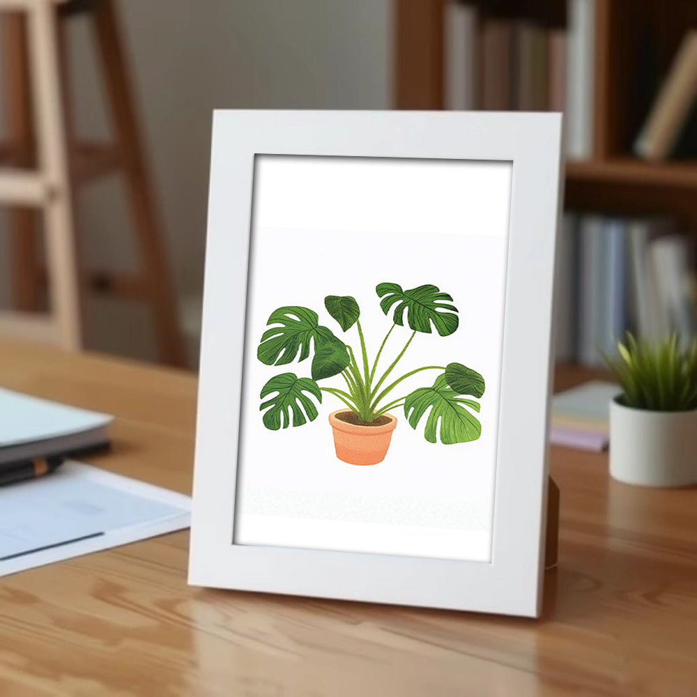 Schlichter Holz-Fotorahmen für Mini Malen nach Zahlen