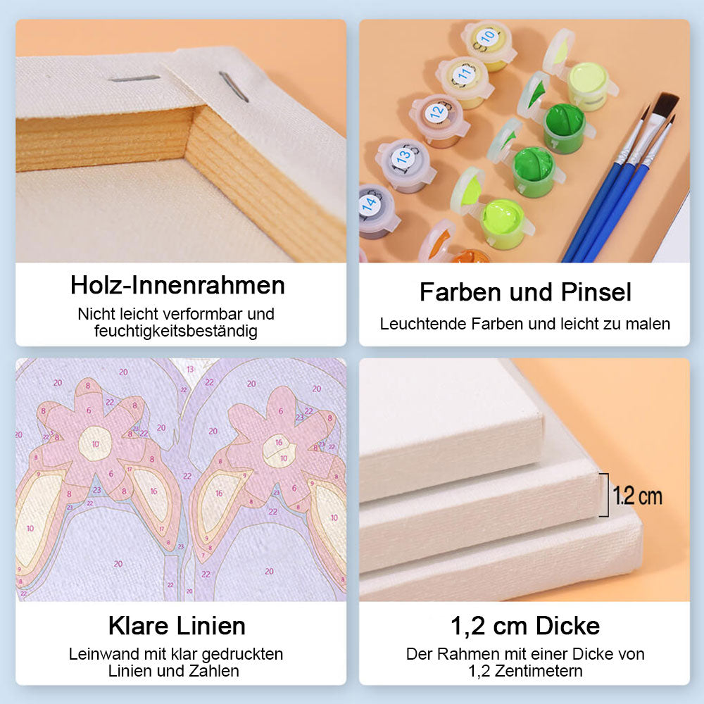 Strand-Flipflops 6 Stück Mini Malen nach Zahlen