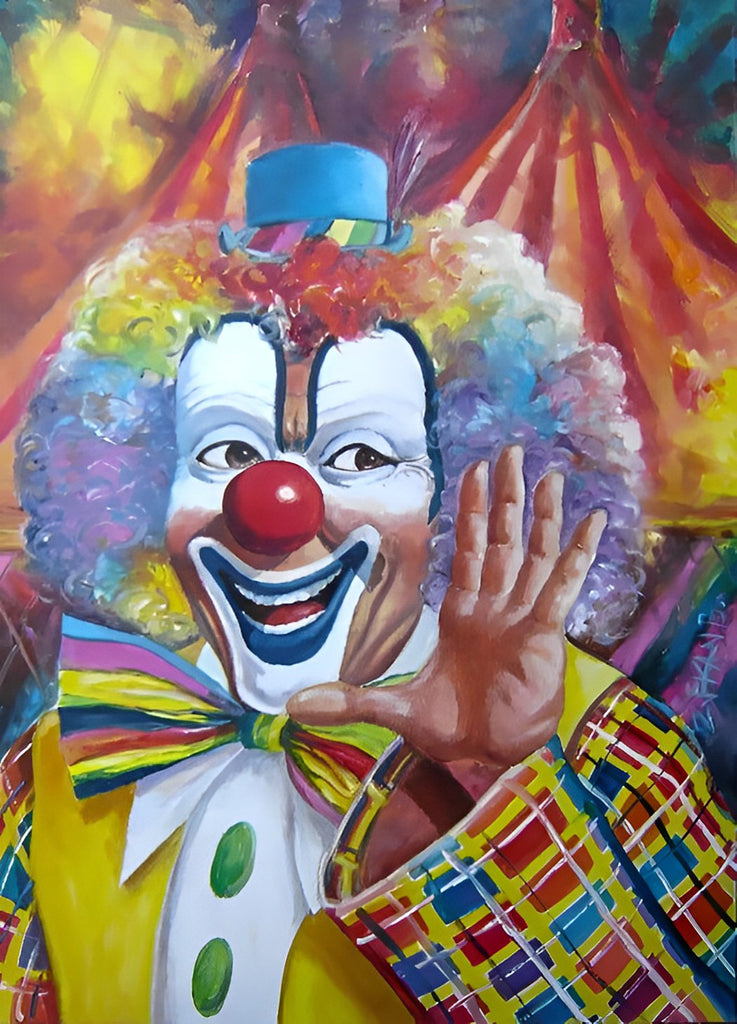 Süßer Clown Malen nach Zahlen