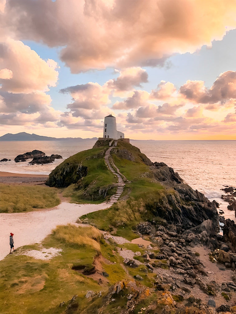 Tŵr Mawr Leuchtturm in Wales Malen nach Zahlen