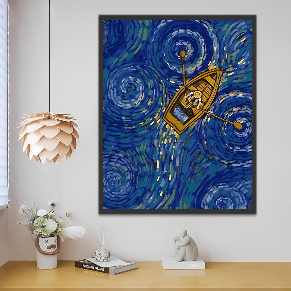 Van Gogh, Boot Malen nach Zahlen