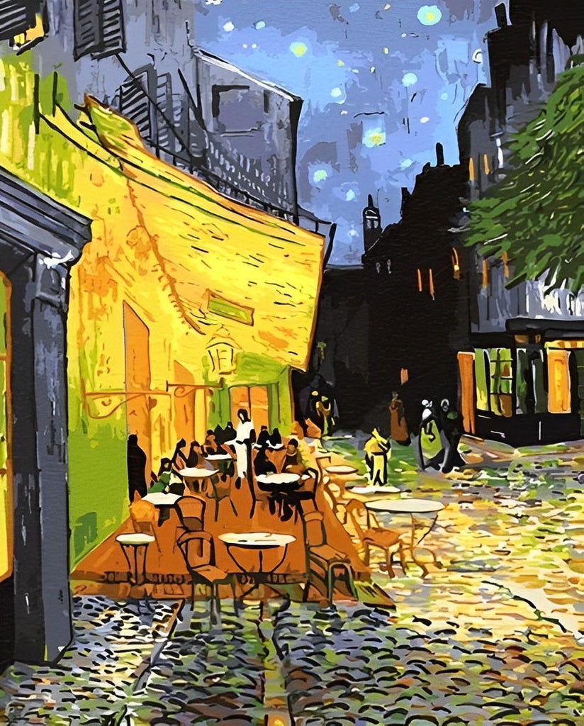 Van Gogh, Café bei Nacht Malen nach Zahlen