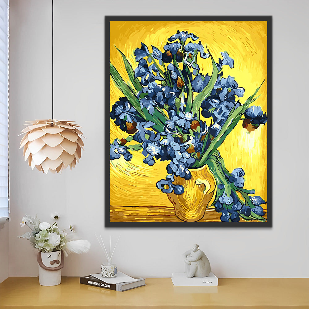 Van Gogh, Irisblumen Malen nach Zahlen