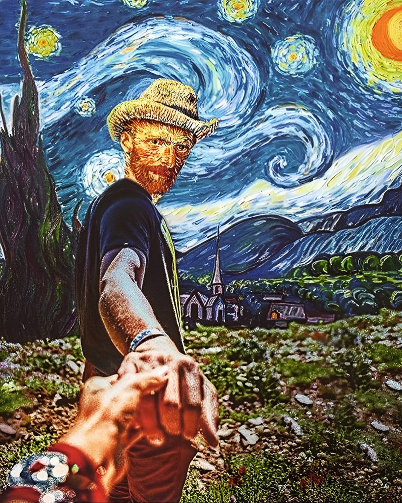 Van Gogh Selbstporträt Malen nach Zahlen