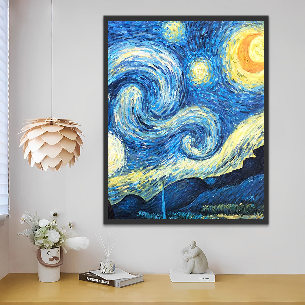 Van Gogh, Sternennacht Malen nach Zahlen