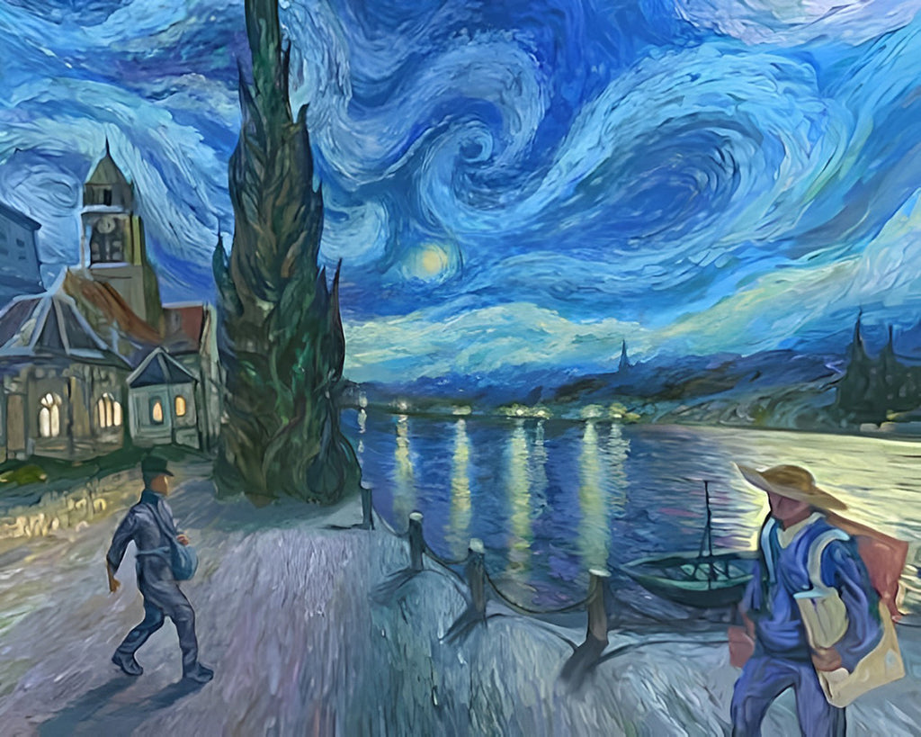 Van Gogh Sternennacht Malen nach Zahlen