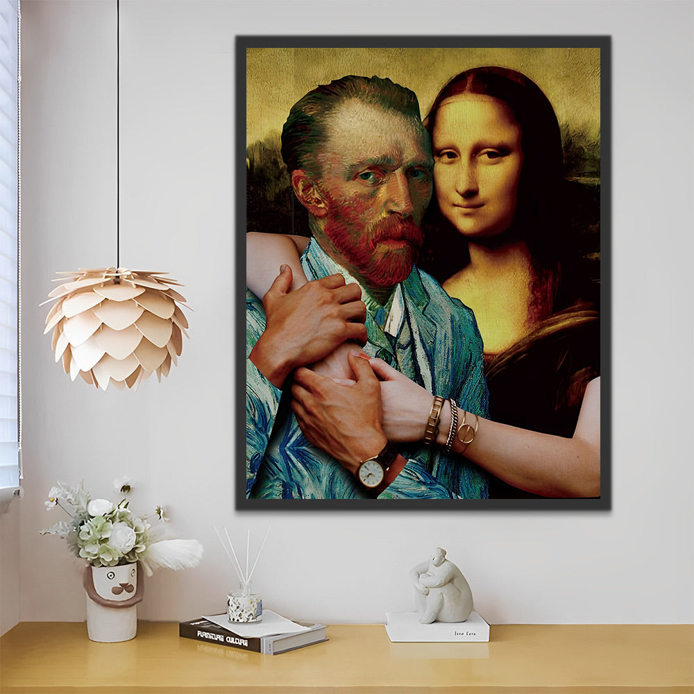 Van Gogh und Mona Lisa Malen nach Zahlen