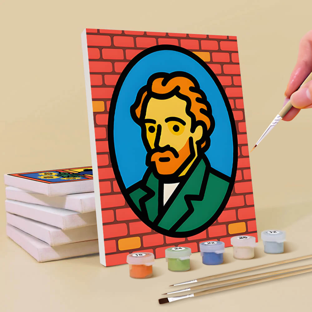 Van Goghs Werke 6 Stück Mini Malen nach Zahlen