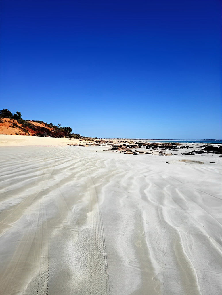 Weißer Sandstrand Malen nach Zahlen