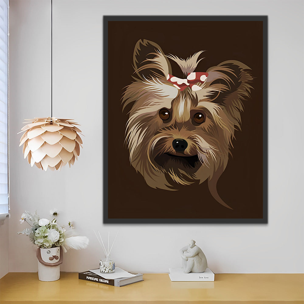 Yorkshire Terrier Malen nach Zahlen