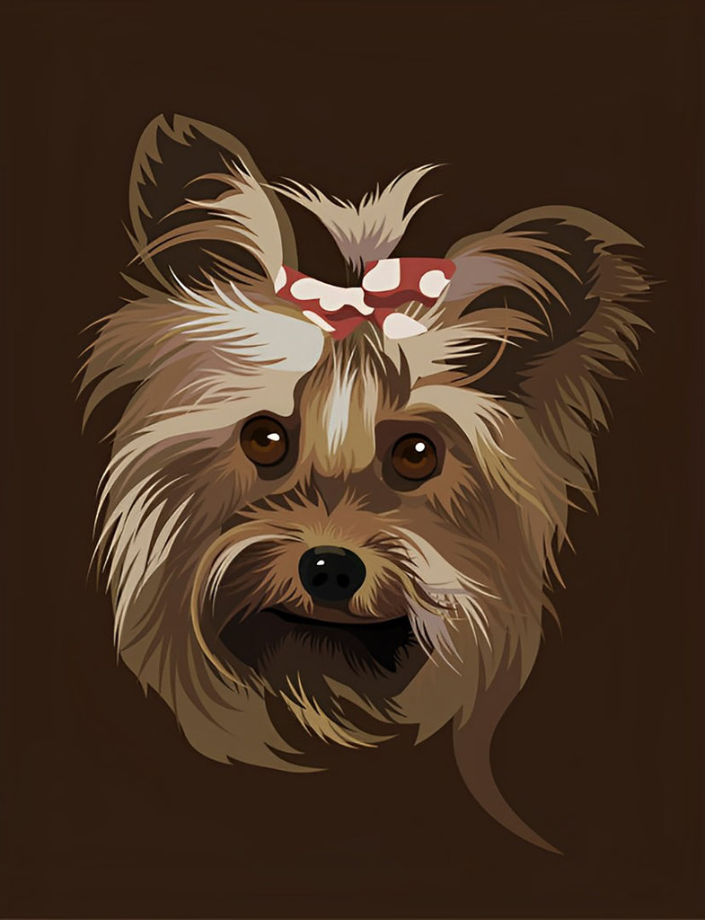 Yorkshire Terrier Malen nach Zahlen